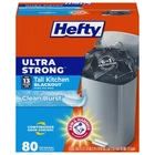 Hefty Ultra Strong 13 Gallon Trash Bags Black Tall Kitchen New. Price: $24.38.