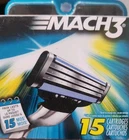 Gillette MACH3 Razor Blade Refills For Men 15 Cartridges New Sealed. Price: $23.99.