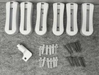 6 - Mini Gilchrist & Soames Disappearing Abs Brackets Screw Mount With Key New. Price: $40.00.
