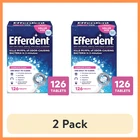 (2 Pack) Efferdent Retainer & Denture Cleaner Tablets, Complete Clean, 126 Count New. Price: $14.44.