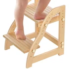Aimoado Adjustable 2-STEP Wooden Stool For Kids Kitchen & Bathroom Non-slip New. Price: $63.20.