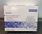 Mckesson Bath Bench 21-1/4 Inch Seat Width 350 Lbs. Weight Capacity New. Price: $16.00.