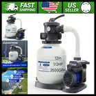 Aquastrong Above Ground Pool Sand Filter Pump 2500 Gph With Timer New. Price: $307.99.