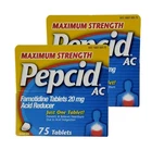 Pepcid Maximum Strength - Pack Of 2 Boxes 75 Tablets Per 150... New. Price: $92.42.