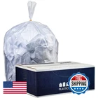Plasticplace 12-16 Gallon Trash Bags 1.0 Mil Clear Tall Garbage Can Liners 24 X New. Price: $64.19.