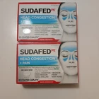 Sudafed Pe Non-drowsy Head Congestion Pain Relief Caplets Ct X2 Exp 2026+ New. Price: $14.99.