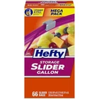 Hefty Storage Slider Gallon Bags Size 66 Count Food New. Price: $11.39.