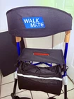 Mate 4-WHEEL Rollator Walker With Seat, Foldaway, Storage Bag Blue/black New. Price: $120.00.