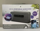 Vie Uv-c Portable Santizer Collapsible Travel Bag Kills 99.9% Bactria, Gray New. Price: $15.00.