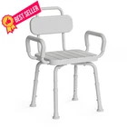 Loyoda Swivel Shower Chair For Seniors With Back Neutral Gray, New. Price: $106.00.