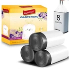 Gallon Drawstring Trash BAGS,80 Count White Pcs New. Price: $23.48.