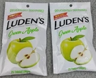 Bags Luden's Green Apple Flavor Throat Drops Count Each Exp 9/25 Ludens New. Price: $16.99.