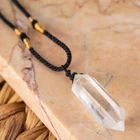 Natural Stone Hexagonal Points Pendant Healing Crystal Amulet Unisex Necklace New. Price: $12.99.