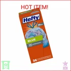 Hefty Trash Bags, Blue, 30 Gallon, 36 Count New. Price: $18.99.