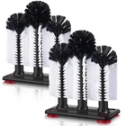 2 Pack Water Bottle Cleaning Brush With Suction Base, 3 Head Bristle Bar Glas... New. Price: $46.91.