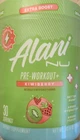 Alani Nu Pre-workout Extra Boost 14 Oz Size ( 30 Serv ) Kiwiberry Best By 08/26 New. Price: $33.99.