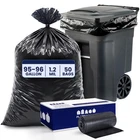 Plasticplace 95-96 Gallon Trash Bags 1.2 Mil Thick 50 Rolls New. Price: $41.99.
