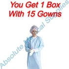 *15-PACK* Medline Standard Polyethylene Gowns With Thumb Loop Blue Xl NONTH200 New. Price: $26.99.
