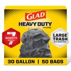 Glad Large 30 Gallon Trash Bags Unscented Heavy Duty Garbage Forceflex With New. Price: $30.09.