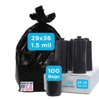Black Trash Bag, Heavy Duty 20-30 Gallon For Count (pack Of 100), New. Price: $45.04.