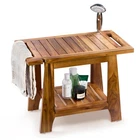 Shower Bench 22 400LB Capacity Teak Wood Handle Bathroom Stool SB01 Tinamo New. Price: $129.99.