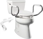 Elongated Raised Toilet Seat With Handles & Bidet Extra Comfort New. Price: $307.99.