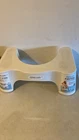 Squatty Potty Semi-gloss White Plastic Toilet Stool New. Price: $24.99.
