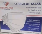 Heartland Health 163-103 Surgical Mask, Wrap Around, Earless, Large (240/BX) New. Price: $66.00.
