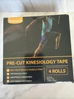 Dimora Pre-cut Kinesiology Pain Relief & Support Tape Rolls CN6 Black 16.4FT New. Price: $12.00.