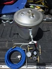 2-1/2 Gallon Pressure Feed Paint Tank Pot For Gun Sprayer Regulator Gauge Used. Price: $89.00.