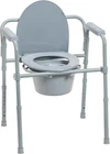 Medline 3-IN-1 Steel Bedside Commode, Elongated Seat, Sturdy Folding Frame, 7.5 New. Price: $31.15.