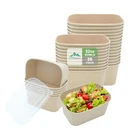 Kaderron 50 Pack 32 Oz Large Paper Bowls With Lids, Heavy Duty Disposable Com... New. Price: $41.14.