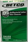 Betco Pearlized Antibacterial Lotion Skin Cleanser, 100 Ml, Refill New. Price: $35.99.