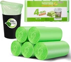 Small Trash Bags 4-6 Gallon, Inwaysin 200 Count Biodegradable Green New. Price: $25.69.