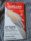 New Mueller Ct Tape Carpal Tunnel Pain Relief System 3 Applications, One Size. Price: $13.00.