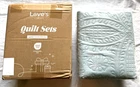 Love's Cabin Twin Set Spa Blue - Quilte & Pillow Sham Open Box New. Price: $11.04.