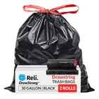 30 Gallon Trash Bags Drawstring 150 Count Black Garbage ... New. Price: $53.99.