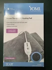 Heating Pad Dmi Deluxe Therapeutic Ultra Soft Settings 12"X24" Grey Nib New. Price: $9.58.