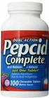 Pepcid Complete Dual Action Acid Reducer Berry - 100 Chewable Tablets Exp 2027 New. Price: $27.99.