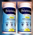 2PC Replenza Daily Replenisher GLP-1 Support Lemon Drop Powder Zero Sugar 9/26 New. Price: $14.90.