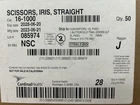 Cardinal Health Single Use Scissors, Iris, Straight, Case Of 50 Ref 16-1000 New. Price: $125.00.