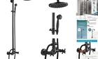 Bronze Rain Shower System Set 2 Oil-rubbed Exposed New. Price: $253.15.
