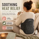 Sunbeam Heated Back Wrap Heating Pad Hands-free Pain Relief Gray New. Price: $64.99.