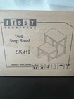 Diy Two Black Stool Sk 402 W/ Metal Frame & Wood Steps - Itsst New Open. Price: $31.90.
