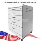 3D Scanner Wooden Medical Equipment Cart Cabinet 4 Drawers W/socket New. Price: $350.10.