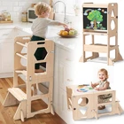 Woodure 4IN1 Toddler Kitchen Step Stool, Foldable Learning Standing Tower Wit... New. Price: $92.75.