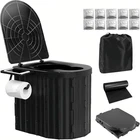 Uopbyea Portable Camping Toilet For Adults With Urine Gel And Large, Black New. Price: $57.58.