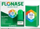 Flonase Allergy Relief Nasal 24 Hour Non Drowsy 72 Sprays Plus Tissue Pack New. Price: $9.99.