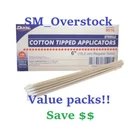 Dukal Sterile Cotton Tipped Applicators 6" Long Wood Handle Swabs 200/BOX #9016 New. Price: $10.87.