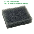 5 Pack Reusable Filter, For 3B Luna React G3X Series Cpap, Bipap New. Price: $8.89.